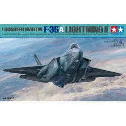 Maqueta de avión F-35A Lightning II 1/48 Tamiya con detalles precisos.