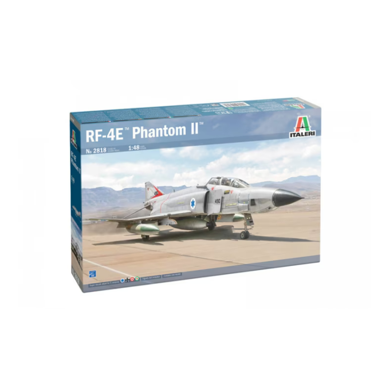 Maqueta 1/48 RF-4E Phantom II Italeri, avión de reconocimiento militar