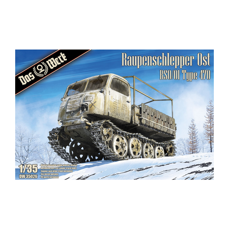 Das Werk 1/35  Raupenschlepper Ost (RSO/01 Type 470) truck model kit