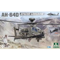 Maqueta de helicóptero 1/35 AH-64D Apache Longbow Attack Helicopter del fabricante Takom con accesorios y calcas