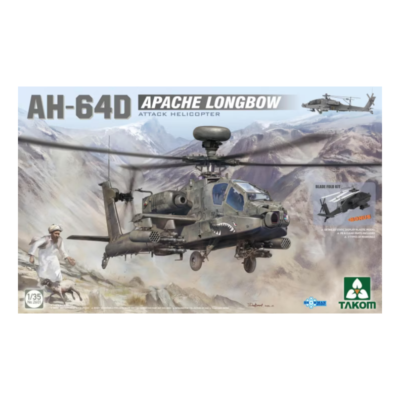 Takom 1/35 AH-64D Apache Longbow Attack Helicopter