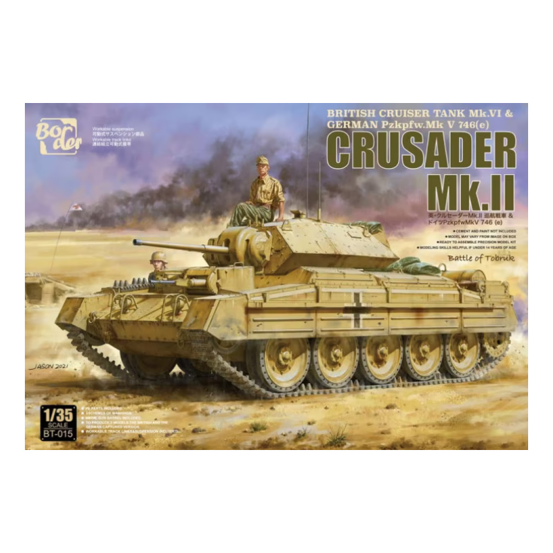 Border Model 1/35 Crusader Mk.II British Cruiser Tank MK.VI & German Pzkpfw.Mk V746(e)