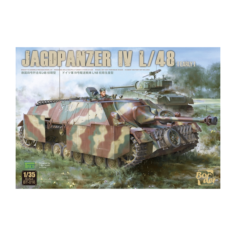 Maqueta 1/35 del German IV Jagdpanzer L/48 Early Model de Border Model