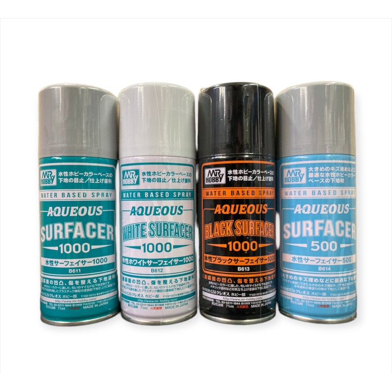 Mr Hobby Aqueous Surfacer Spray -  (170 ml) (elige acabado) IMPRIMACION SPRAY ROBOTINES