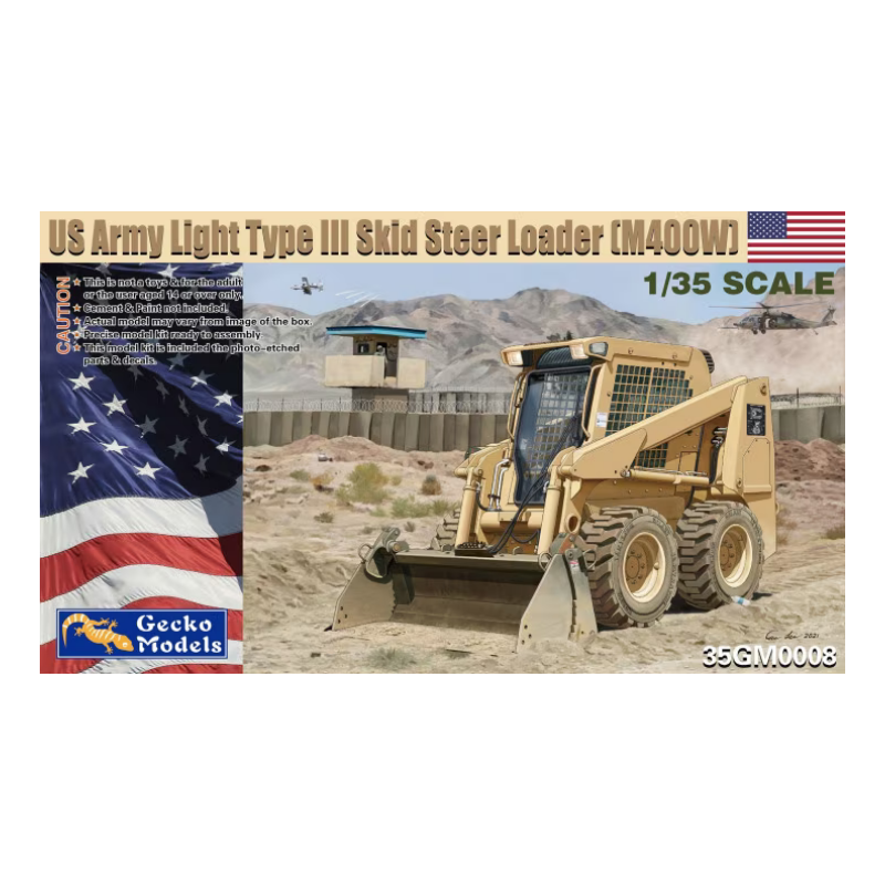 Gecko Models 1/35 US Army Light Type III Skid Steer Loader (M400W)