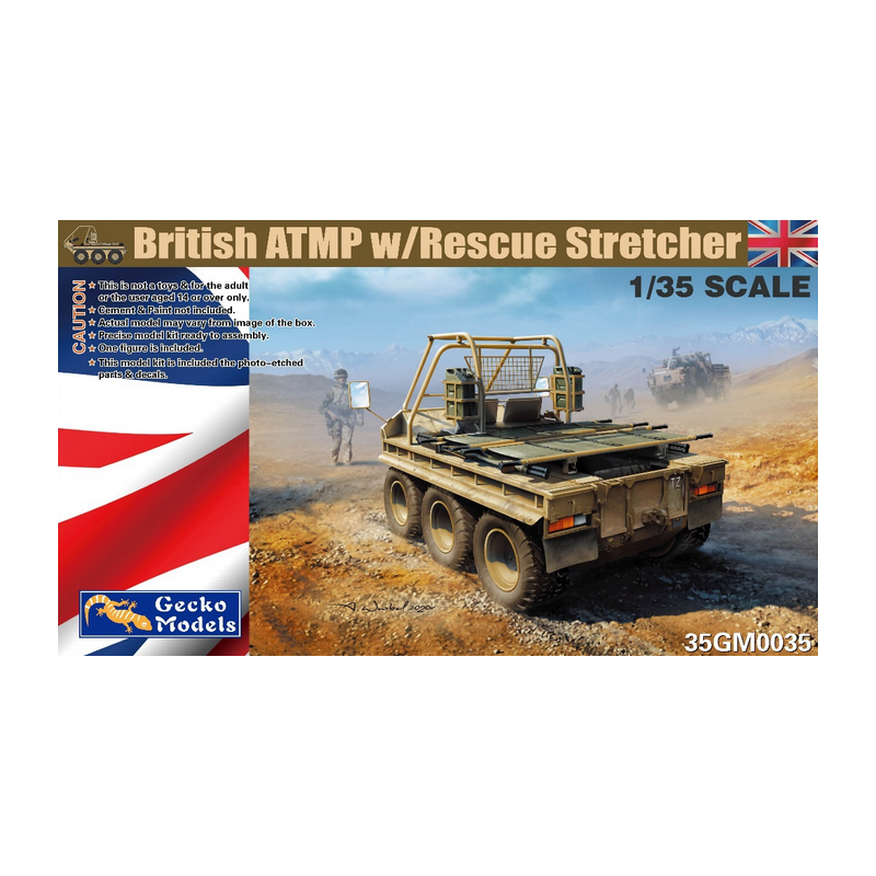 Gecko Models 1/35 British ATMP W/Rescue Stretchers - Robotines