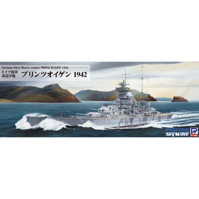 Pit Roar 1/700 German Navy Heavy Cruiser Prinz Eugen 1942