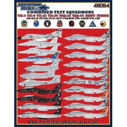 Fightertown Calcas 1/48 Combined Test Squadrons VX-4 VX-9 VX-23 VX-30 VAQ-33 VAQ-34 NAWC STRIKE