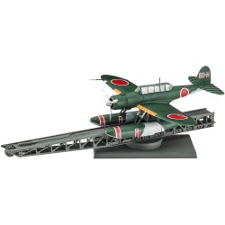 1/72 Aichi E13A1 Type 0 Seaplane Reconnaissance Plane Type 11 Kongo Mounted Plane w/Catapult