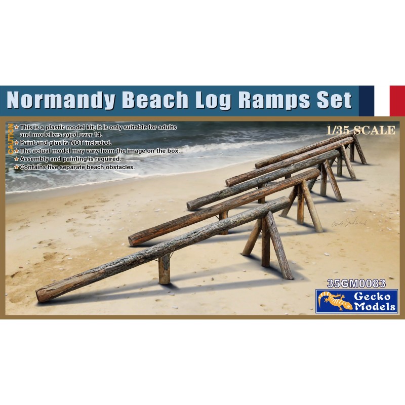 Gecko Models 1/35 Normandy Beach Log Ramps Set