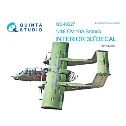 Quinta Studio OV-10A Bronco interior 3D decals (ICM)