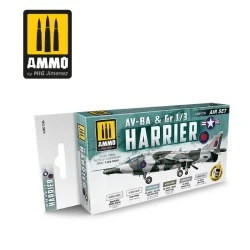 Ammo Mig AV-8A US Marines - Gr.1/3 Harrier UK RAF Kit de Pinturas