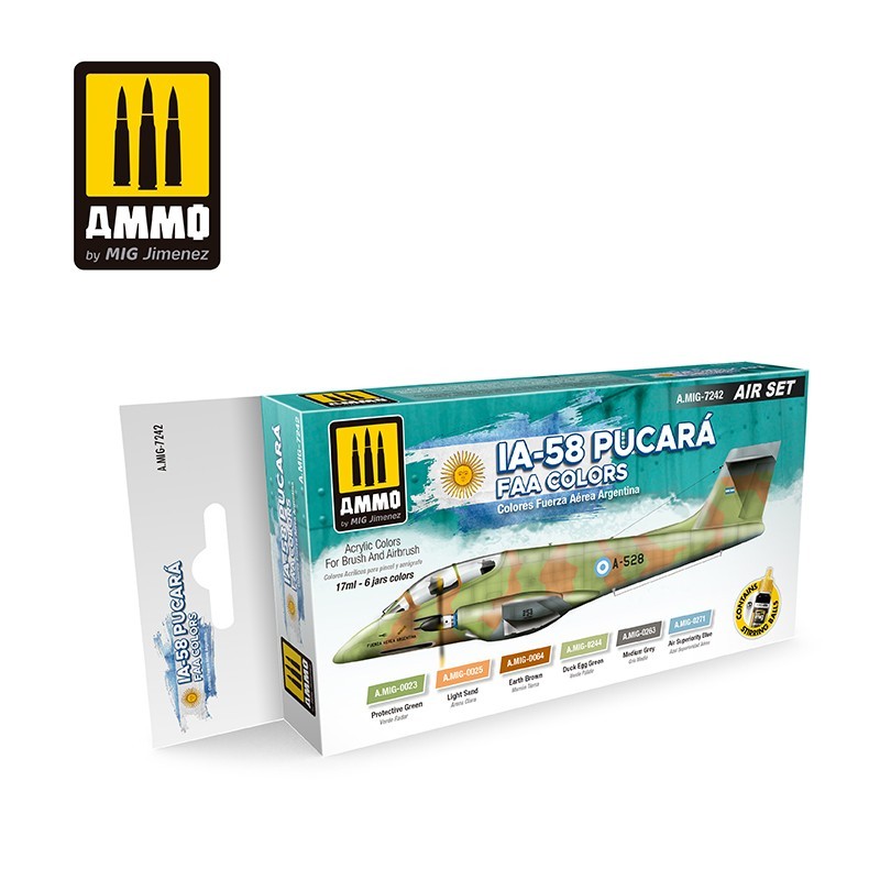 Ammo Mig IA-58 PUCARÁ FAA Paint Set