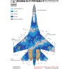 HAD mask 1/48 Su-27 PM1 Flanker B Ukrainian digital camouflage painting mask ​