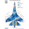 HAD 1/48 Mascaras Su-27 UBM-1 Flanker C Ukrainian digital camouflage painting mask