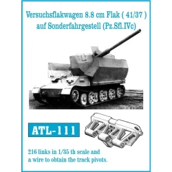 Friul Model 1/35 Cadena Metálica ATL-111 Versuchsflakwagen 8.8 cm Flak (41/37) auf Sonderfahrgestell Pz.Sfl. IVc