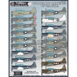 1/48 decals Colors & Markings of U.S. SBD's