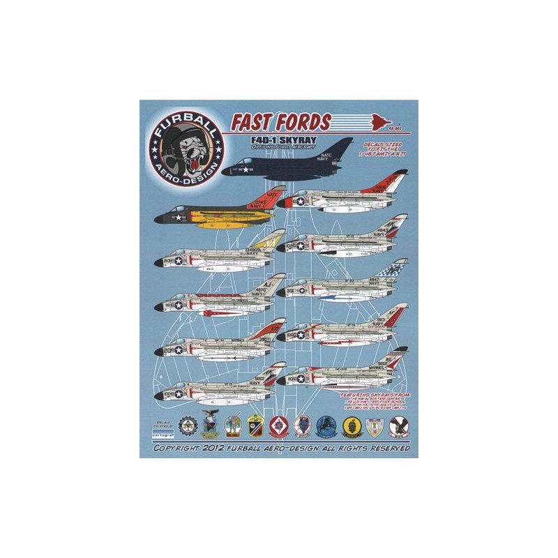 1/48 decals Douglas F4D-1 Skyray 'Fast Fords'