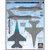 Furball Calcas 1/48 Lockheed-Martin F-16 Stencils (LATE)