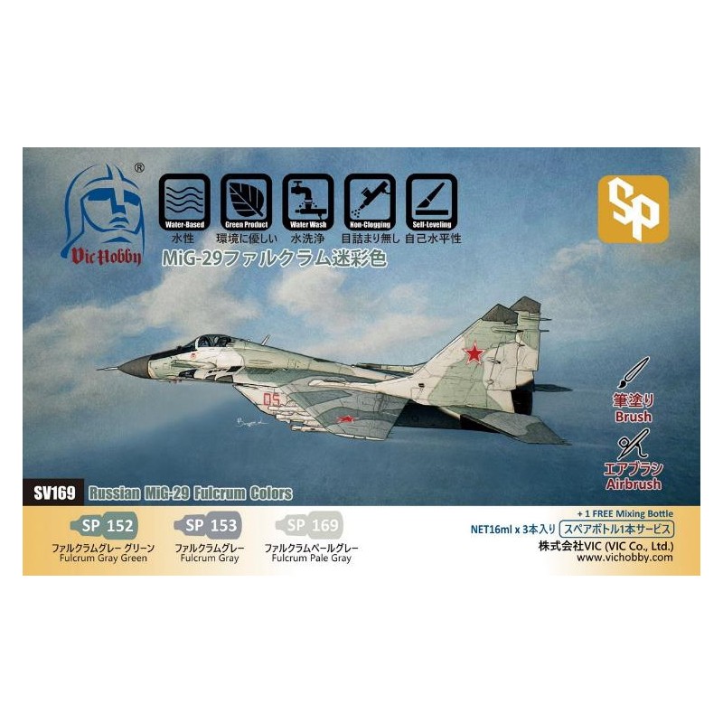 Vic Hobby  Acrylic Colors MiG-29 Fulcrum Camouflage Color Set