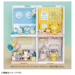 Takara Tomy Model Kit Pokemon Poke Peace House Living Room Pikachu & Pichu