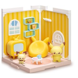 Maqueta Takara Tomy Pokemon Poke Peace House Living Room Pikachu & Pichu