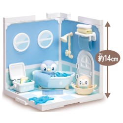 Takara Tomy Model Kit Pokemon Poke Peace House Bathroom Piplup & Rowlet