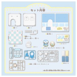 Takara Tomy Model Kit Pokemon Poke Peace House Bathroom Piplup & Rowlet