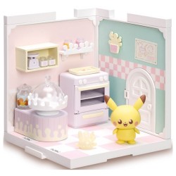 Takara Tomy Model Kit Pokemon Poke Peace House Kitchen Milcery & Pikachu