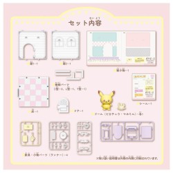 Takara Tomy Model Kit Pokemon Poke Peace House Kitchen Milcery & Pikachu