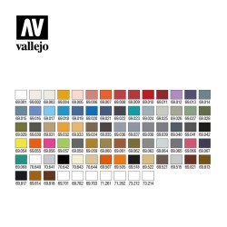 Maletín de Pinturas Vallejo 80 colores Mecha Color