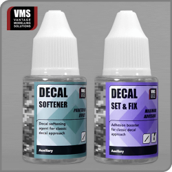 Preparador de calcas VMS   Decal Set & Soften softener + cement bundle