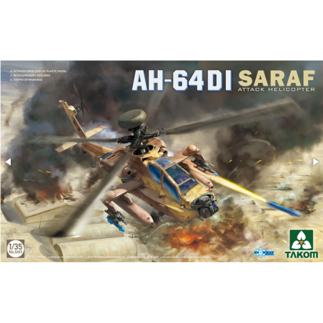 Maqueta del helicóptero AH-64DI Saraf a escala 1/35