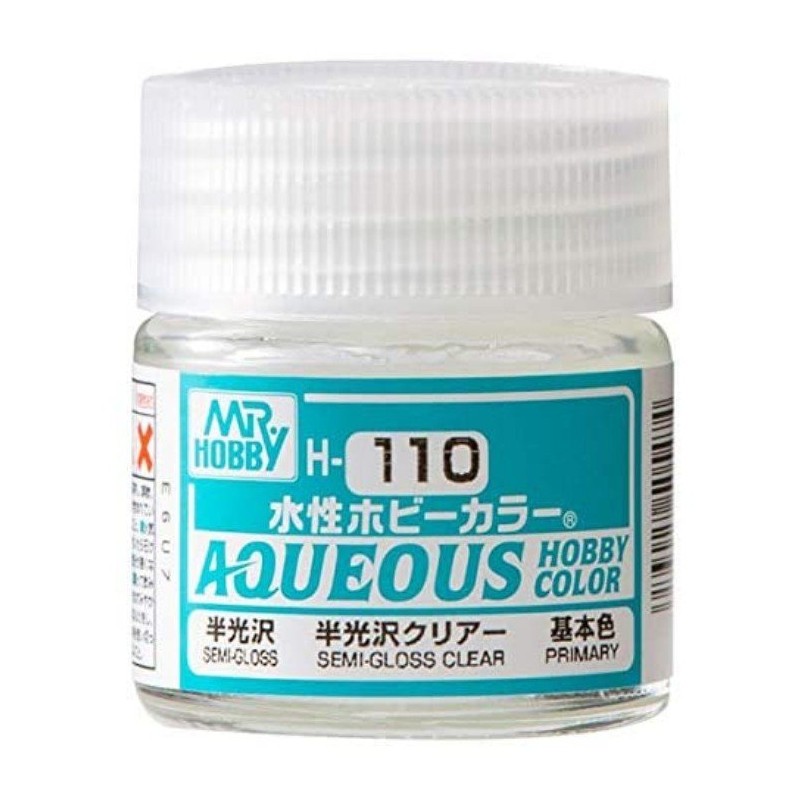 Mr Hobby Aqueous Hobby Colors  (10 ml) Premium Clear Semi-Gloss Paint