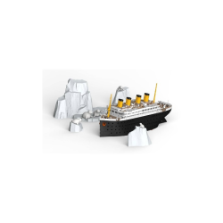 Maqueta de barco Suyata Titanic Seal & Iceberg Scene