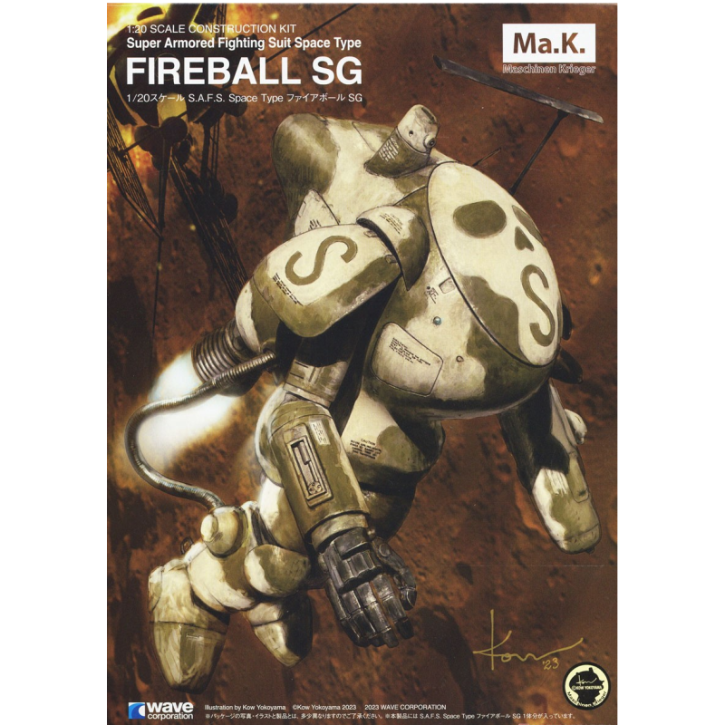 Maqueta Ma.k Wave 1/20 S.A.F.S.SPACE TYPE Fireball SG