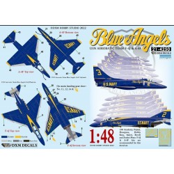 DXM Calca 1/48 Blue Angels USN Aerobatic Team F-4J & A-4F