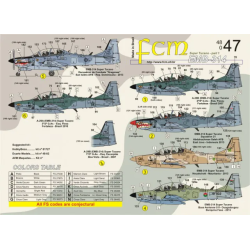 FCM 1/48 Decals Embraer EMB-314 Super Tucano part 1