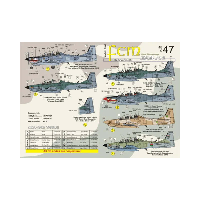 FCM Calcas 1/48 Embraer EMB-314 Super Tucano part 1