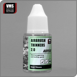 VMS Airbrush Thinners 2.0 acrylic  (choose size)