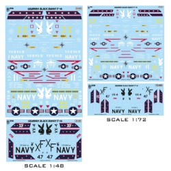 Aztec Models 1/48 Decals Grumman F-14 Tombat "Black Bunny"