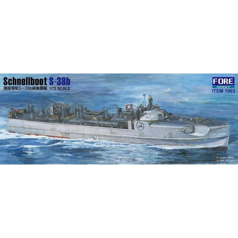 Fore Hobby 1/72 Schnellboot S-38B model kit