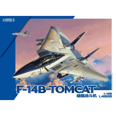 Maqueta Great Wall Hobby 1/48 F-14B Tomcat en montaje