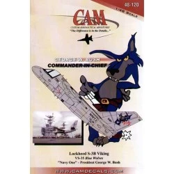 Calcas CAM 1/48  Lockheed S-3B Viking (1) 159387 NK/700 VS-35 USS Abraham Lincoln NAVY 1