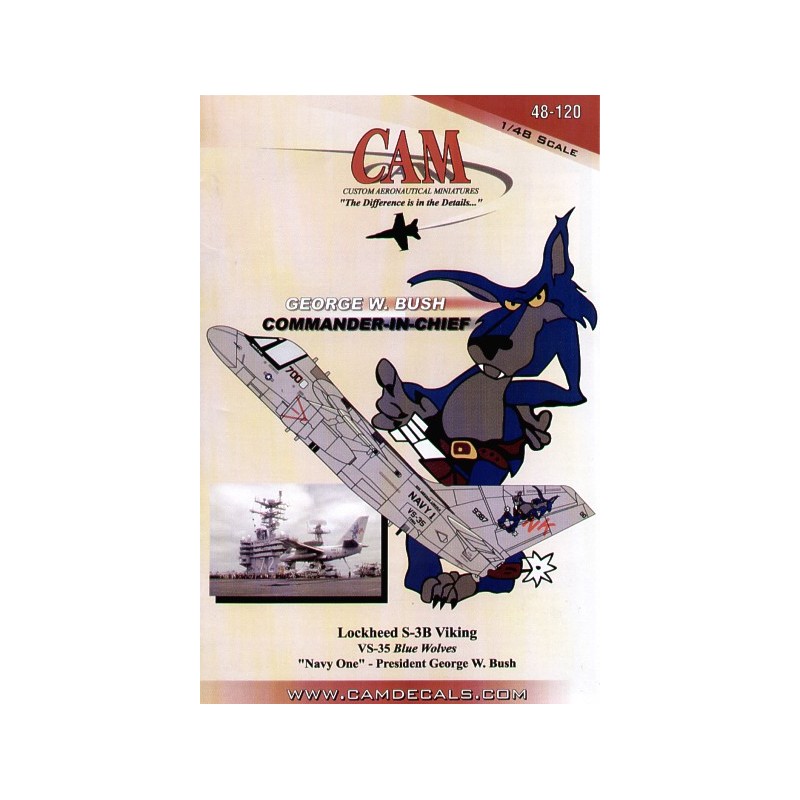 Calcas CAM 1/48  Lockheed S-3B Viking (1) 159387 NK/700 VS-35 USS Abraham Lincoln NAVY 1