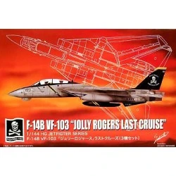 Maqueta de avion Microace 1/144 F-14B VF-103 "Jolly Rogers Last Cruise" (Set de 3 kits)