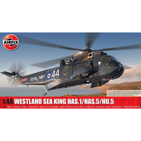 Maqueta del helicóptero Westland Sea King 1/48 de Airfix en Robotines.