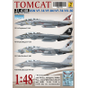 DXM Calca 1/48 USN VF-14 / VF-84 / VF-74 / VX-30 F-14 Tomcat Collection 2