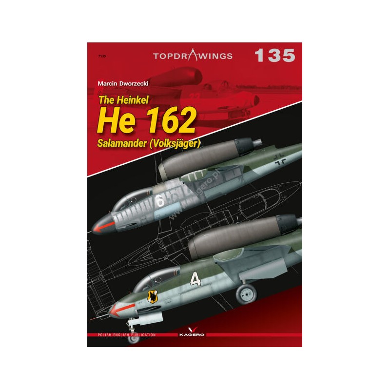 Libro Kagero Topdrawings 135 Heinkel He 162