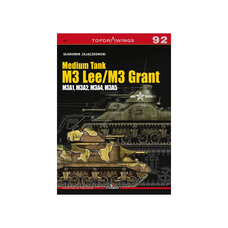 Kagero Topdrawings book 92 Medium Tank M3 Lee / M3 Grant